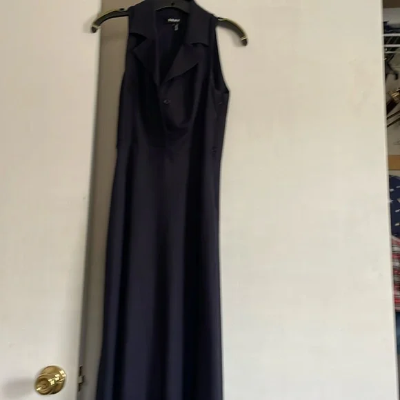 Dresses | Dkny Navy Linen Dress | Poshmark
